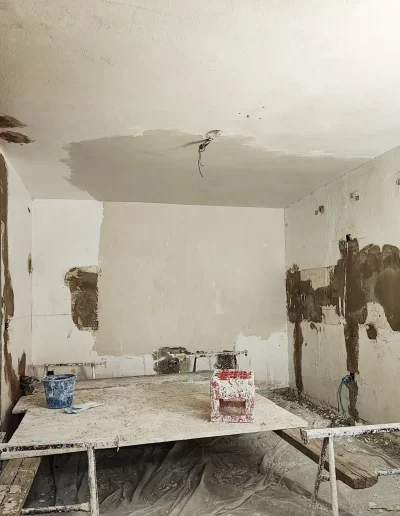 Trabajos de refilo escayolista Jologar en Gran Canaria 3 trabajo de refilo de escayolas jologar pared hecha